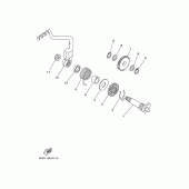 Схема вузла: Привід стартера Yamaha TTR125 TT-R125