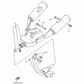 Схема вузла: Вихлопна система Yamaha TDM850