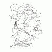 Схема вузла: Паливний бак Yamaha WR250 WR250X