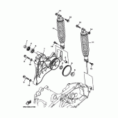 Схема вузла: Задній важіль та Підвіска Yamaha YP400 Majesty