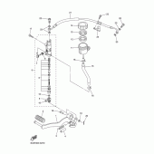 Схема вузла: Задній гальмівний циліндр Yamaha FZ1 FZ1 FAZER (S-TYPE)