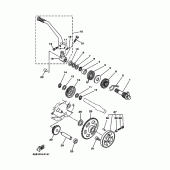Схема вузла: Привід стартера Yamaha TW200