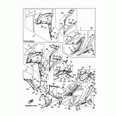 Схема вузла: Облицювальні елементи 1 Yamaha YZF-R3