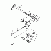 Схема вузла: Вал перемикання Yamaha XV250 V-Star