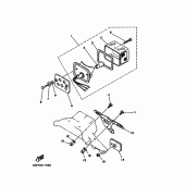 Схема вузла: Задні ліхтарі в зборі Yamaha TW200