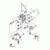 Схема вузла: Система індукції повітря Yamaha XJR1300