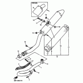 Схема вузла: Вихлопна система Yamaha YZ426F