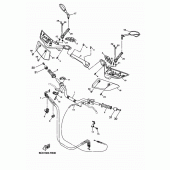 Схема вузла: Кермо та Тросики Yamaha MT07/ MTT690 MT-07 Tracer