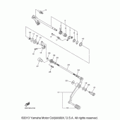 Схема узла: Вал переключения Yamaha FZ6 FZ6R