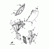 Схема узла: Боковая крышка Yamaha YZ250 YZ250