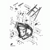 Схема узла: Рама Yamaha YZ450F YZ450F