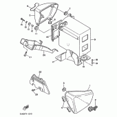 Схема узла: Side cover / oil tank Yamaha XV1100 Virago