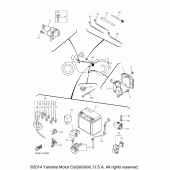 Схема вузла: Електроустаткування (2) Yamaha XVS950 Bolt R-Spec