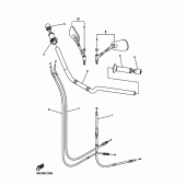 Схема узла: Руль и Тросики Yamaha FZ6 FZ6 (Naked)