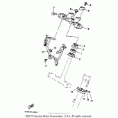 Схема узла: Рулевой механизм Yamaha XT350 XT350