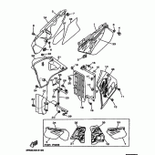 Схема узла: Боковая крышка Yamaha DT125 DT125R