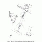 Схема вузла: Рульовий механізм Yamaha TW200