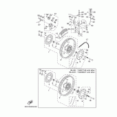 Схема узла: Заднее колесо и Задний тормоз Yamaha XT125