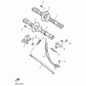 Схема узла: Распредвал и Цепь ГРМ Yamaha FZX750