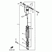 Схема вузла: Задня підвіска Yamaha YZ125