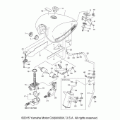 Схема вузла: Паливний бак Yamaha XVS950 Bolt C-Spec