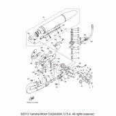 Схема вузла: Вихлопна система Yamaha XV1900 Stratoliner S