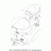 Схема узла: Сиденье Yamaha XV1700 Road Star Midnight Silverado