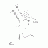 Схема вузла: Кермо та Тросики Yamaha WR250 WR250F