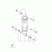 Схема узла: Задняя подвеска Yamaha XJ600 Diversion (S-TYPE)