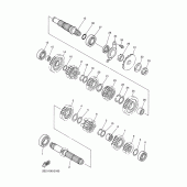 Схема вузла: Трансмісія Yamaha WR450F