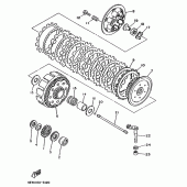 Схема узла: Сцепление Yamaha YZ250 YZ250