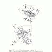 Схема вузла: Головка циліндра Yamaha XVS1300 Stryker