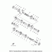 Схема вузла: Трансмісія Yamaha XV1900 Raider