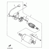 Схема узла: Стартер электрический Yamaha XV250 Virago