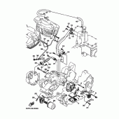 Схема узла: Масляный насос Yamaha XV1700 Road Star S