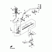 Схема вузла: Задній гальмівний циліндр Yamaha YZF-R1 R1S