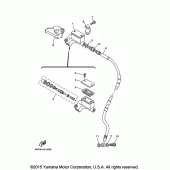 Схема вузла: Передній гальмівний циліндр Yamaha TTR125 TT-R125