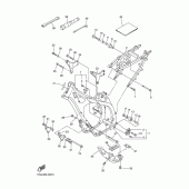 Схема вузла: Рама Yamaha WR450F