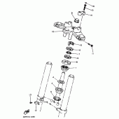 Схема вузла: Рульовий механізм Yamaha XJ600 Diversion (S-TYPE)