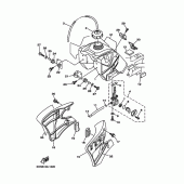 Схема вузла: Паливний бак Yamaha TTR90 TT-R90
