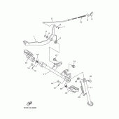Схема узла: Подножки и Подставка Yamaha TTR90 TT-R90