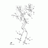 Схема вузла: Передній гальмівний циліндр Yamaha YZF-R6/YZF600 R6