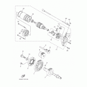 Схема вузла: Привід стартера Yamaha XV1900 Midnight Star