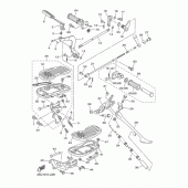 Схема узла: Подножки и Подставка Yamaha XVS400 Drag Star Classic