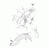 Схема узла: Крыло Yamaha WR250 WR250F