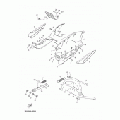 Схема вузла: Підніжки та підставка Yamaha YP250 X-MAX