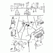 Схема узла: Электрооборудование 1 Yamaha XTZ660 Tenere