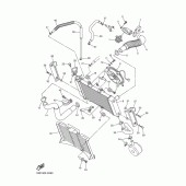 Схема узла: Радиатор и Патрубок системы охлаждения Yamaha FZ6 FZ6 (Naked)