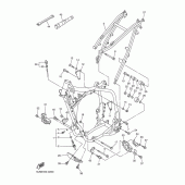 Схема узла: Рама Yamaha WR250 WR250F