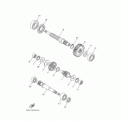 Схема вузла: Трансмісія Yamaha YP400 Majesty